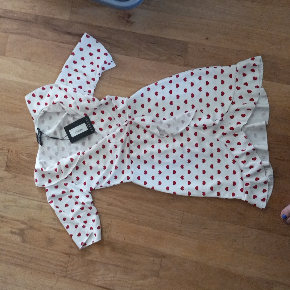 Pretty little things red hearts dress
